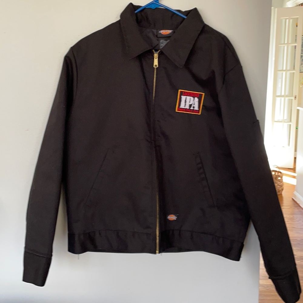Dickies coat with Lagunitas branding
